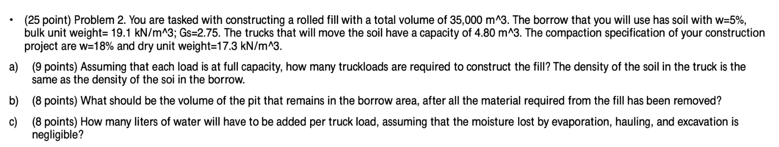 ( 2 5 point ) Problem 2 . You are tasked with
