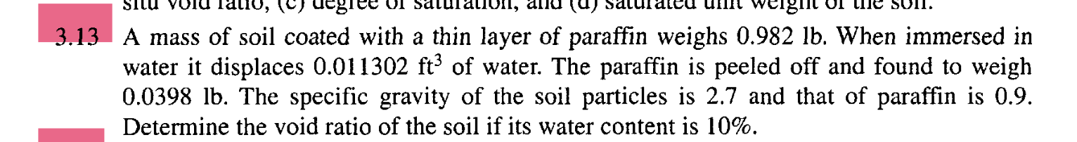 3 . 1 3 A mass of soil coated with a thin layer