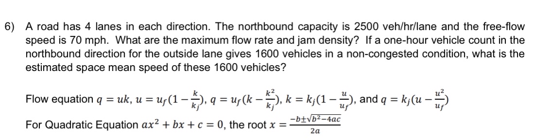 A road has 4 lanes in each direction. The