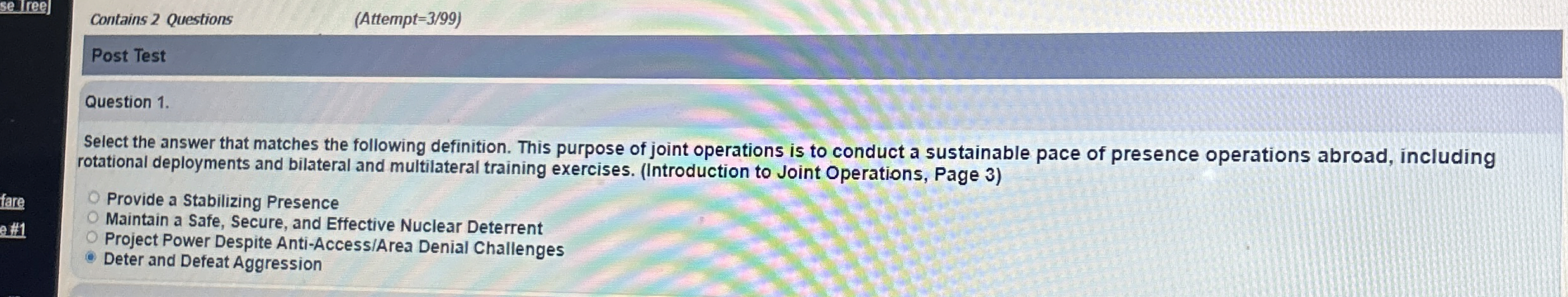 Contains 2 Questions ( Attempt = 3 / 9 9 ) Post