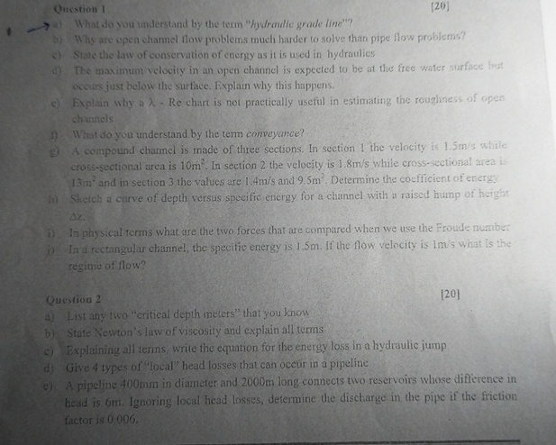 Qucstion 1 [ 2 0 ] What do you understand by the