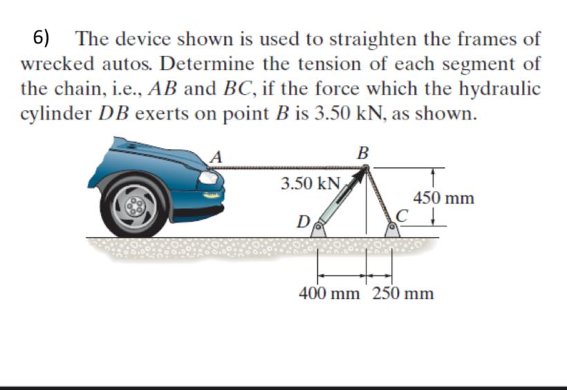 The device shown is used to straighten the frames