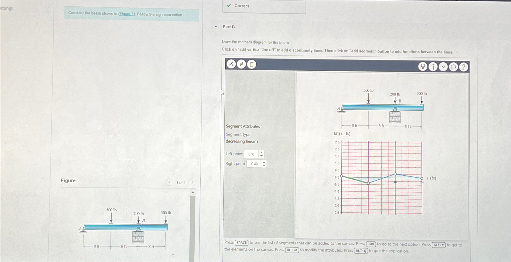 Consider the beam shown in ( Eigure 1 ) . Follow