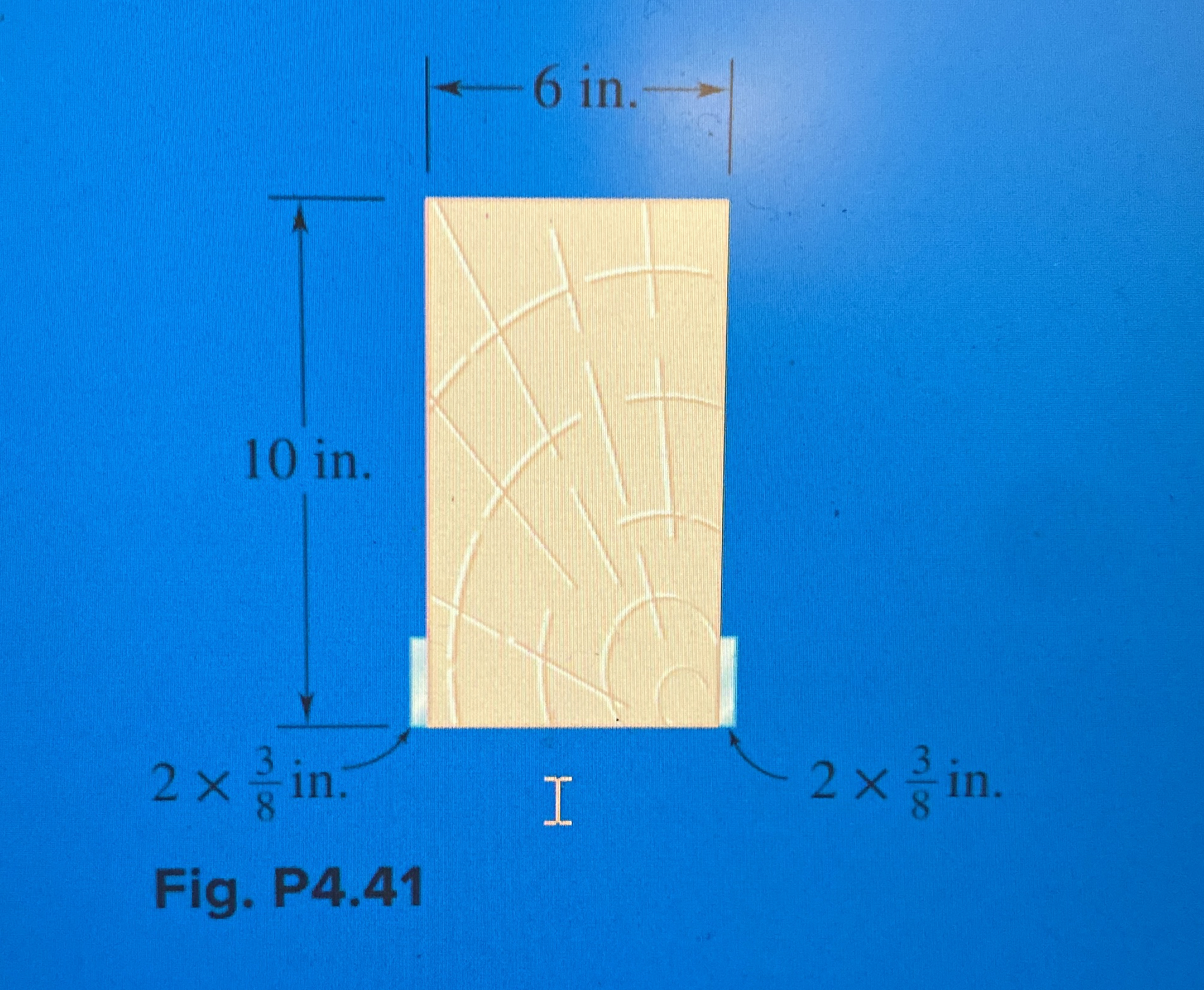 4 . 4 5 For the composite beam in Prob. 4 . 4 1 ,