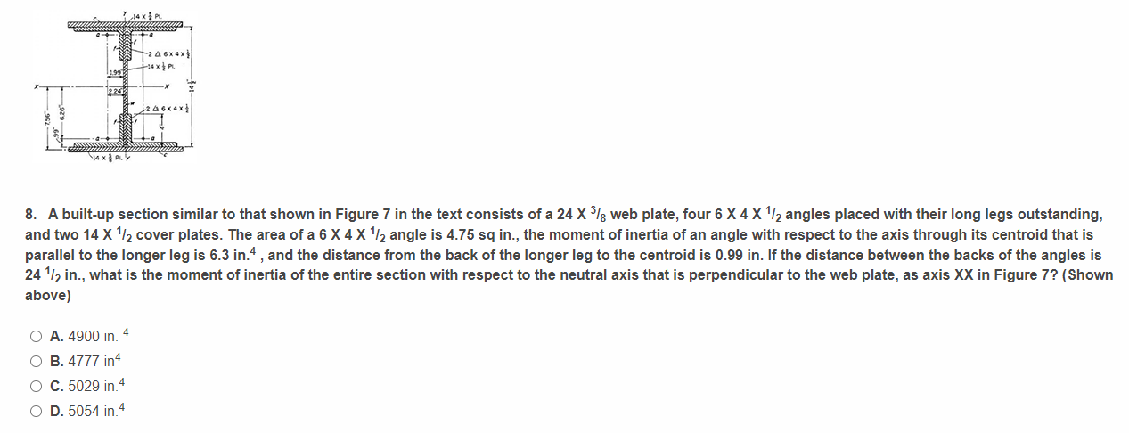 A built - up section similar to that shown in