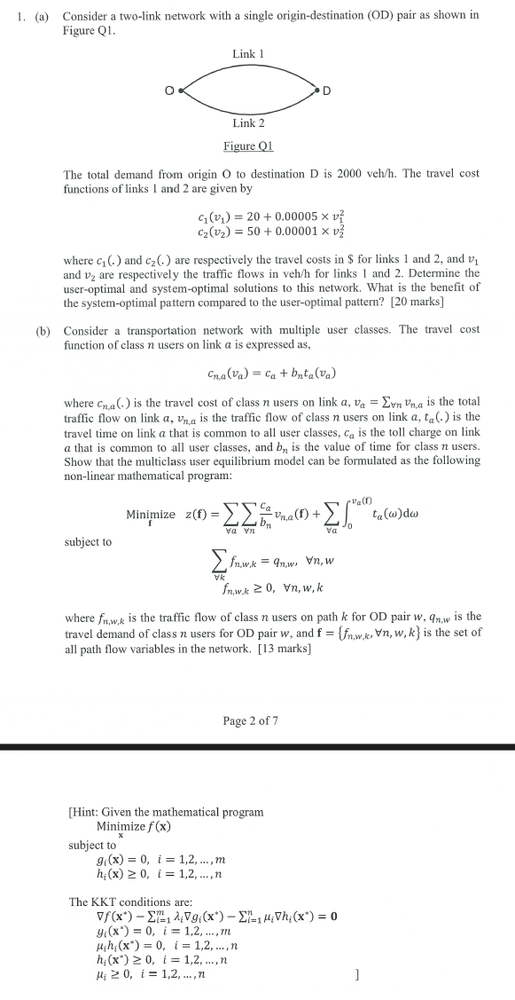 This i s a traffic engineering related exam