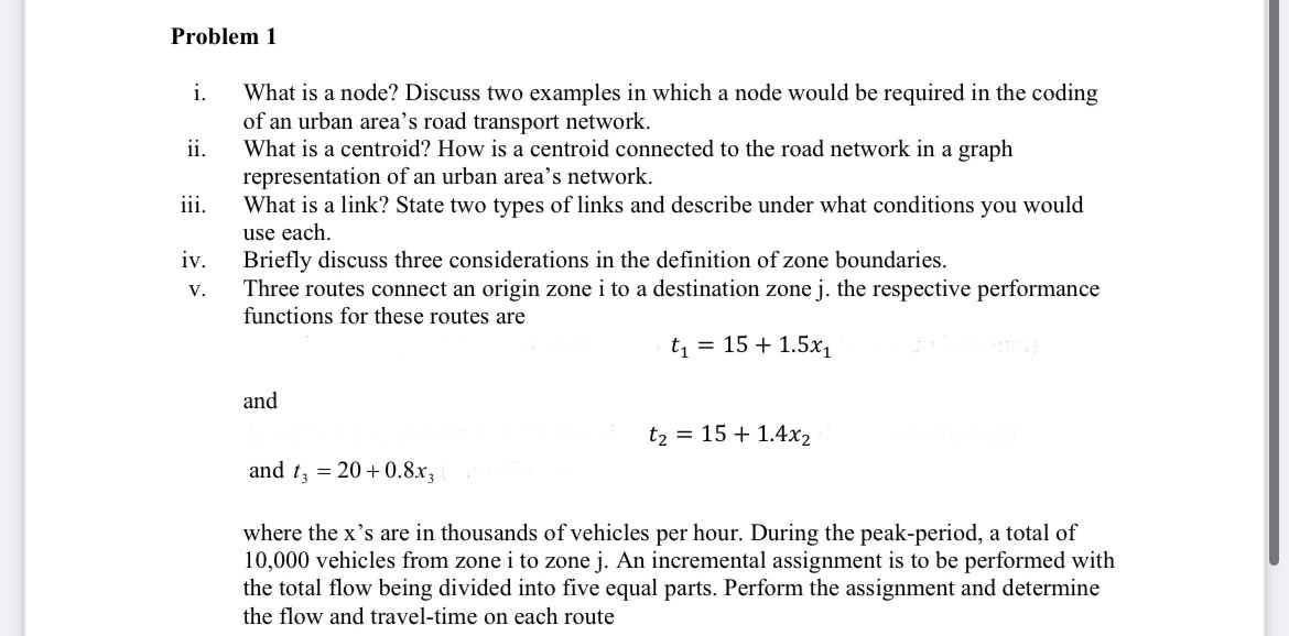 Problem 1 i . What is a node? Discuss two