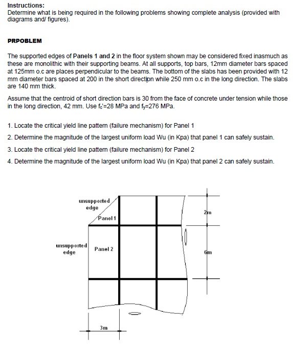 Instructions: Determine what is being required in