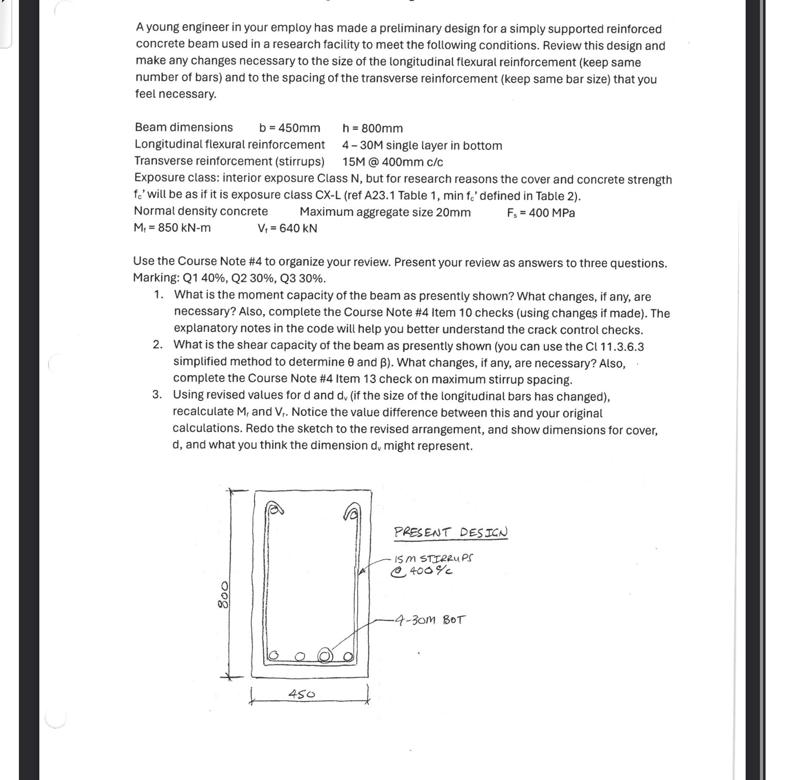 A young engineer in your employ has made a