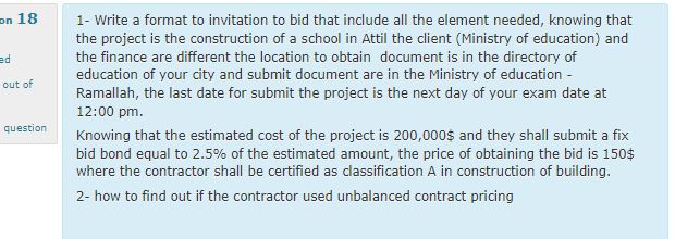 Specifications and contracts course 1 - Write a