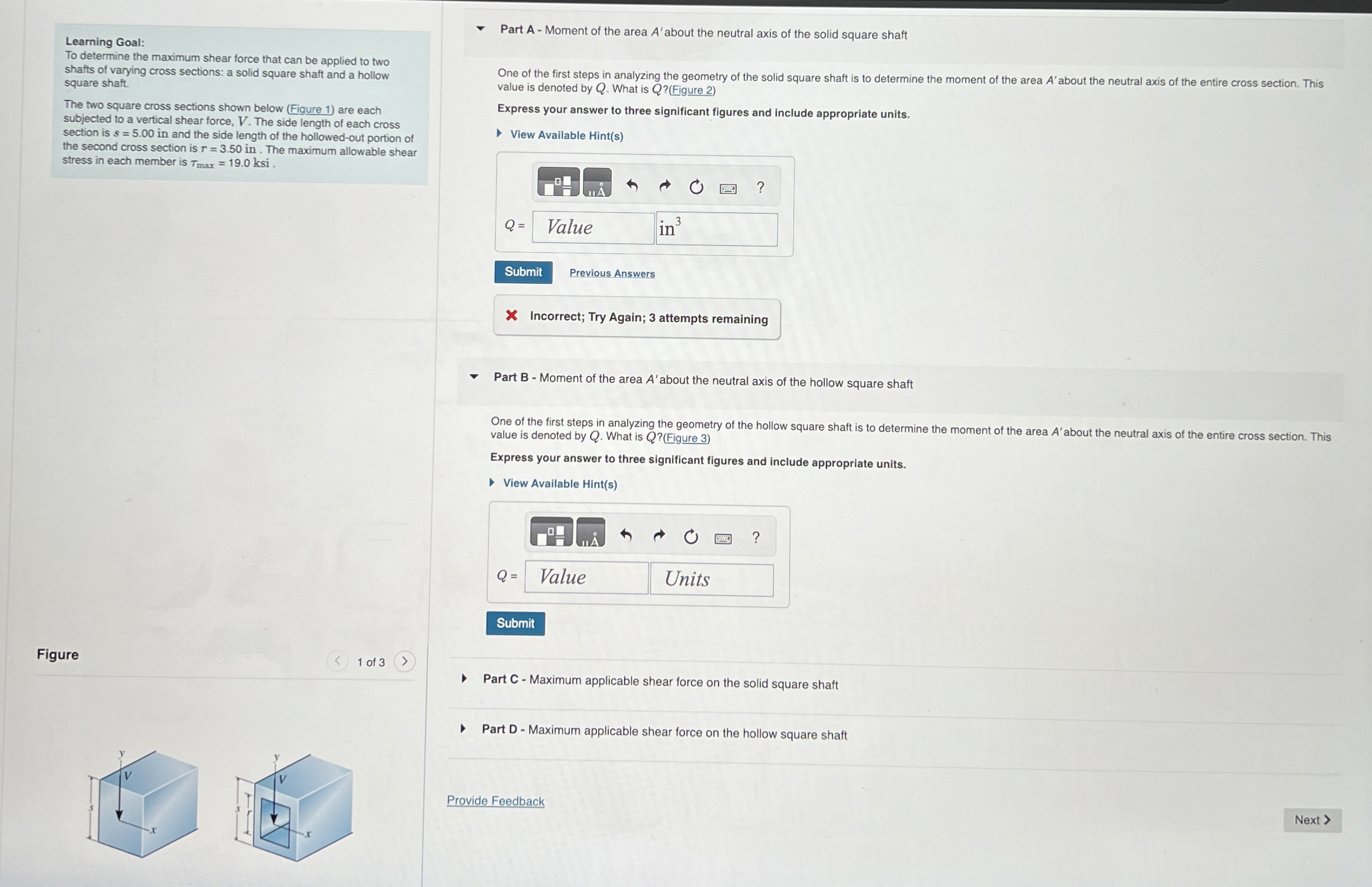 Learning Goal: To determine the maximum shear