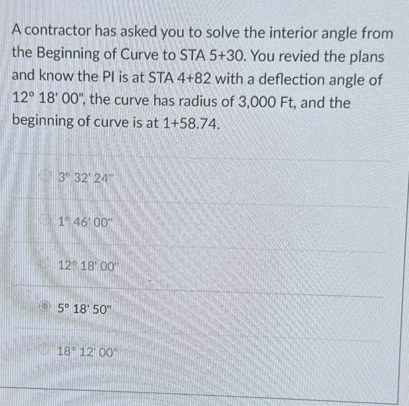 A contractor has asked you to solve the interior
