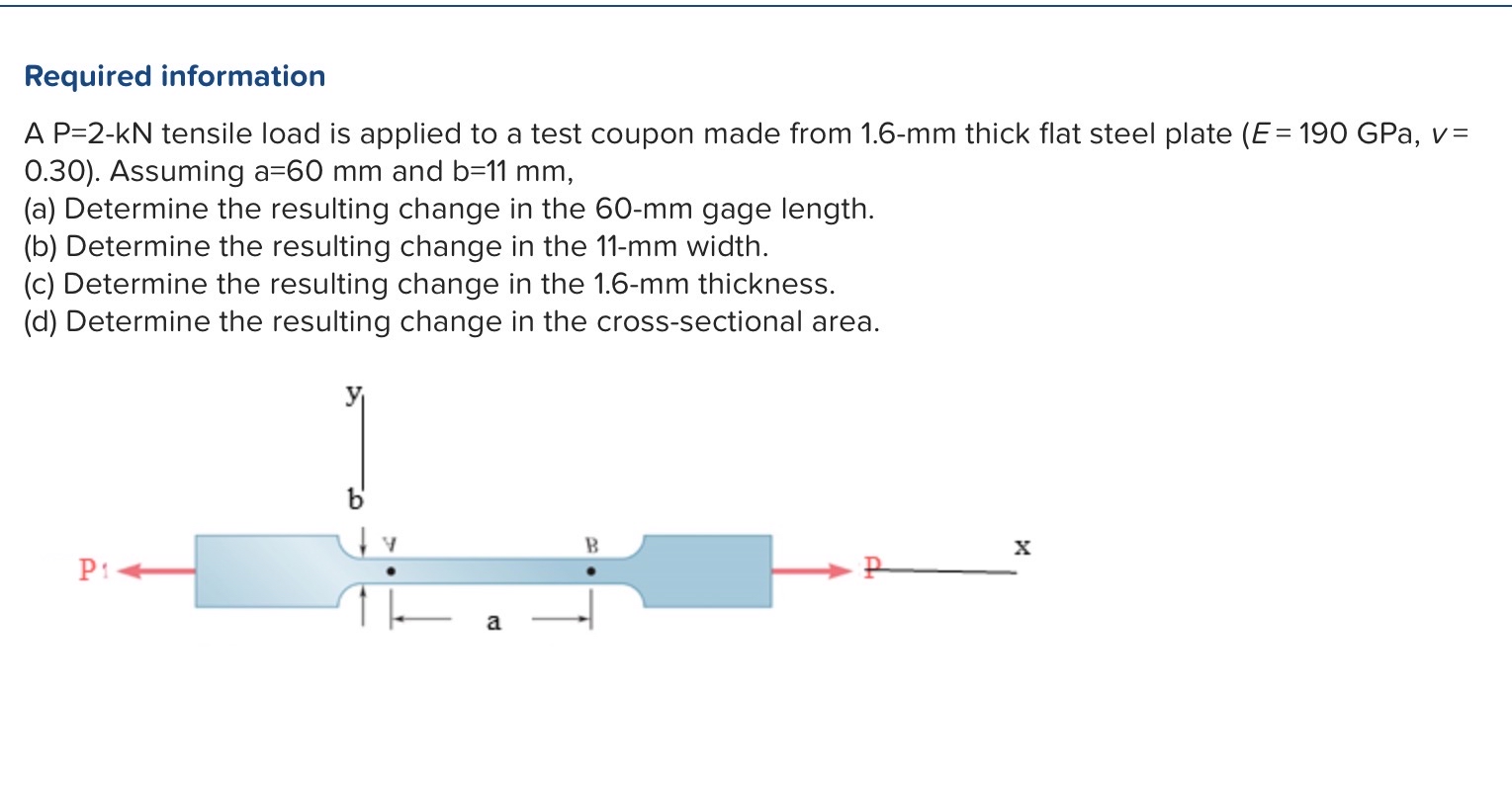 Required information A P = 2 - kN tensile load is