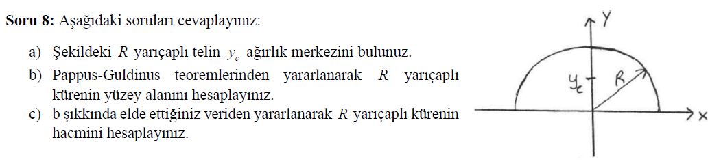 Soru 8 : A a daki sorular cevaplay n z: a )