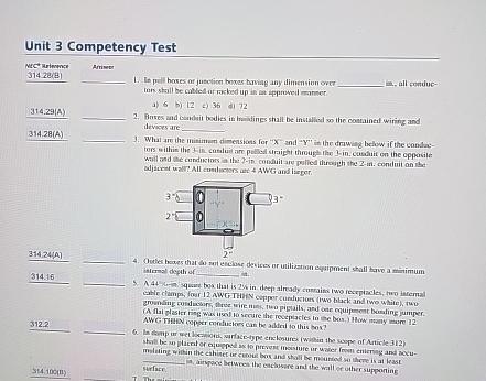 Unit 3 Competency Test nect arimunat J 1 4 2 8 (