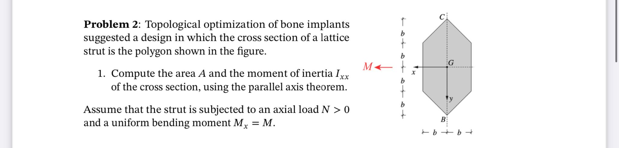 Problem 2 : Topological optimization of bone