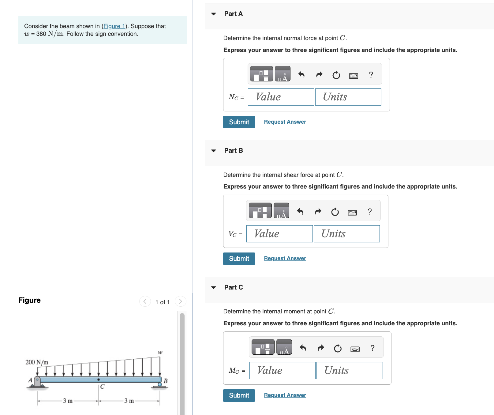 Consider the beam shown in ( Figure 1 ) . Suppose