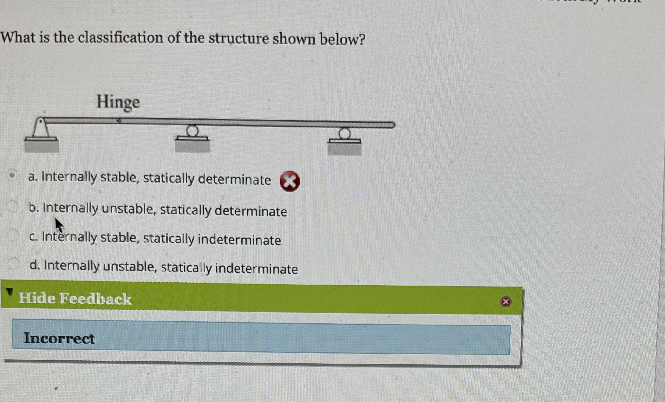 What is the classification of the structure shown