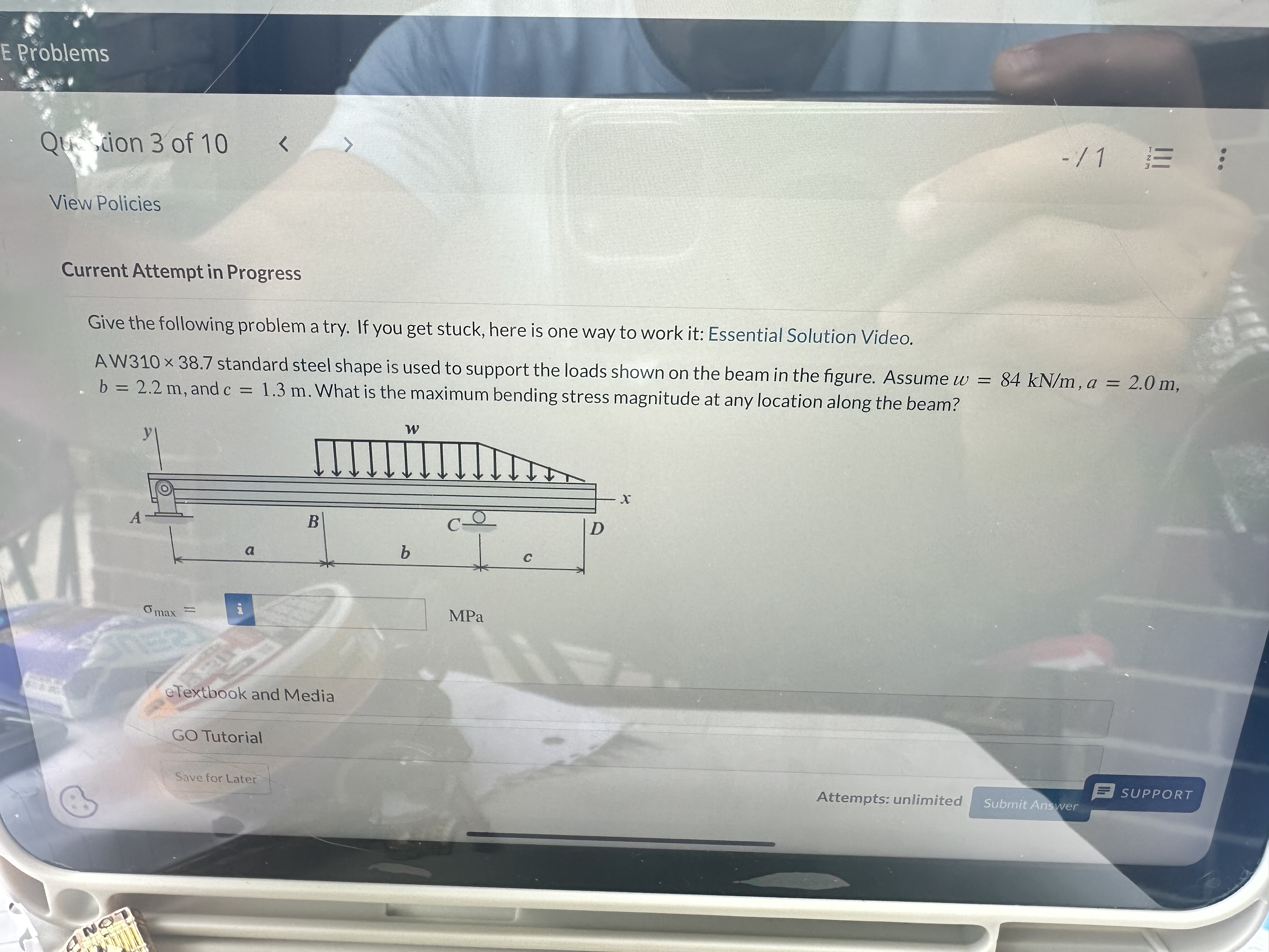 Qex cion 3 of 1 0 View Policies Current Attempt