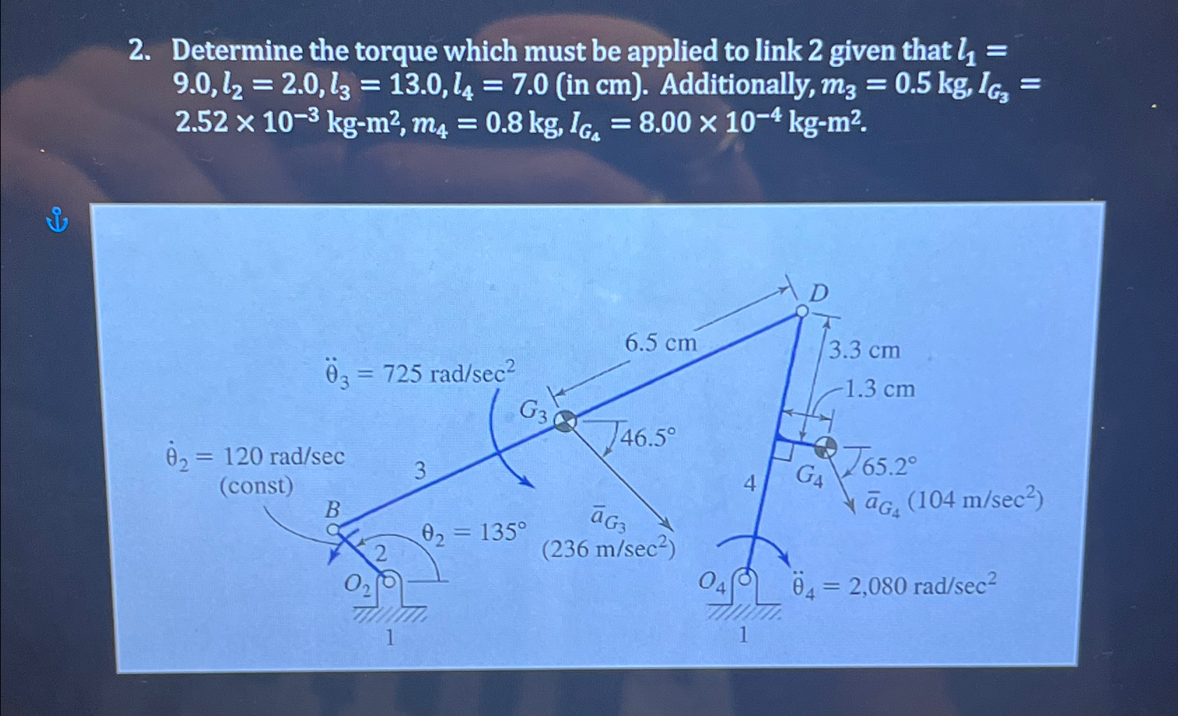 Determine the torque which must be applied to