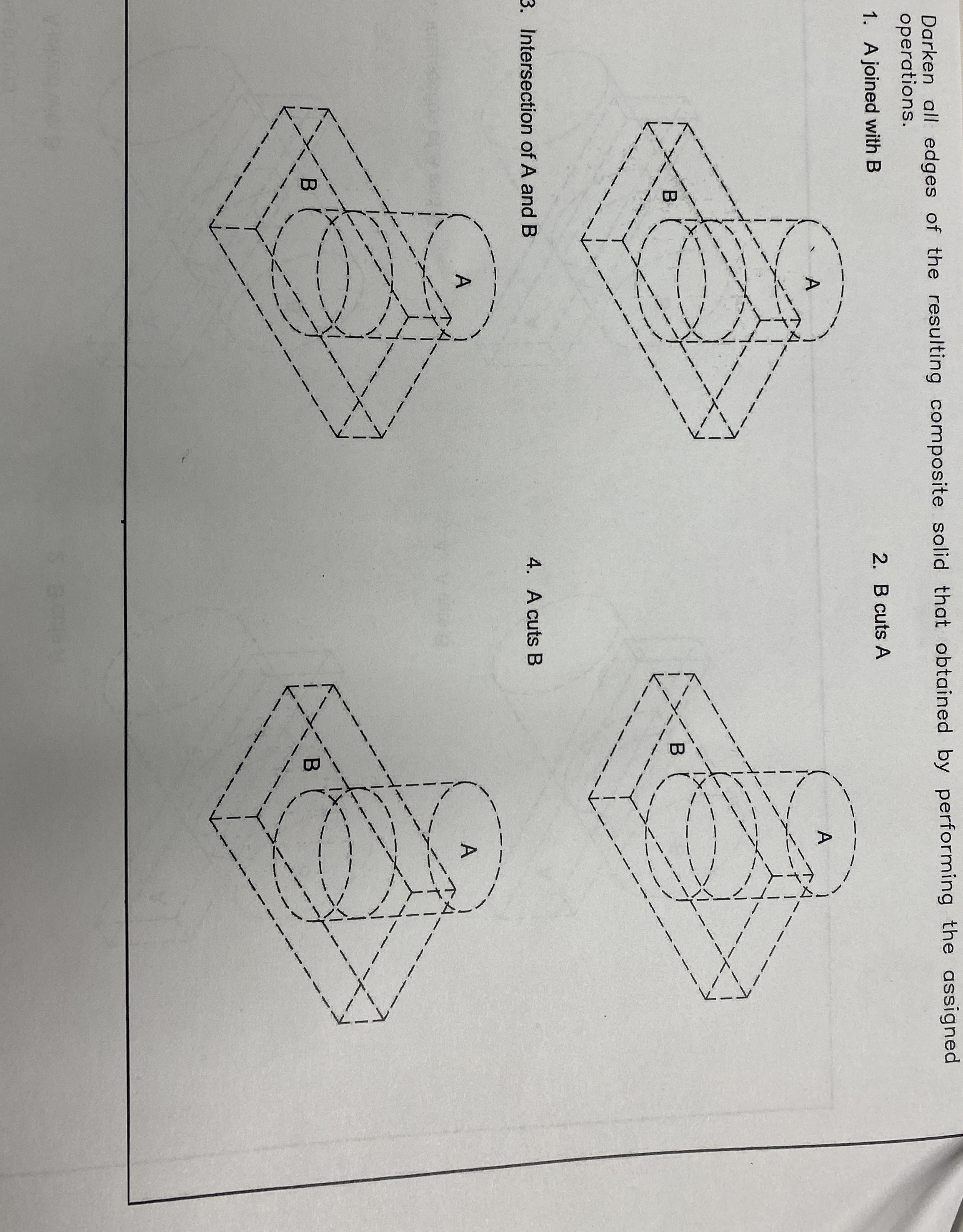 Darken all edges of the resulting composite solid