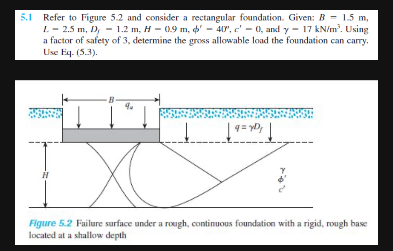 5 . 1 Refer to Figure 5 . 2 and consider a
