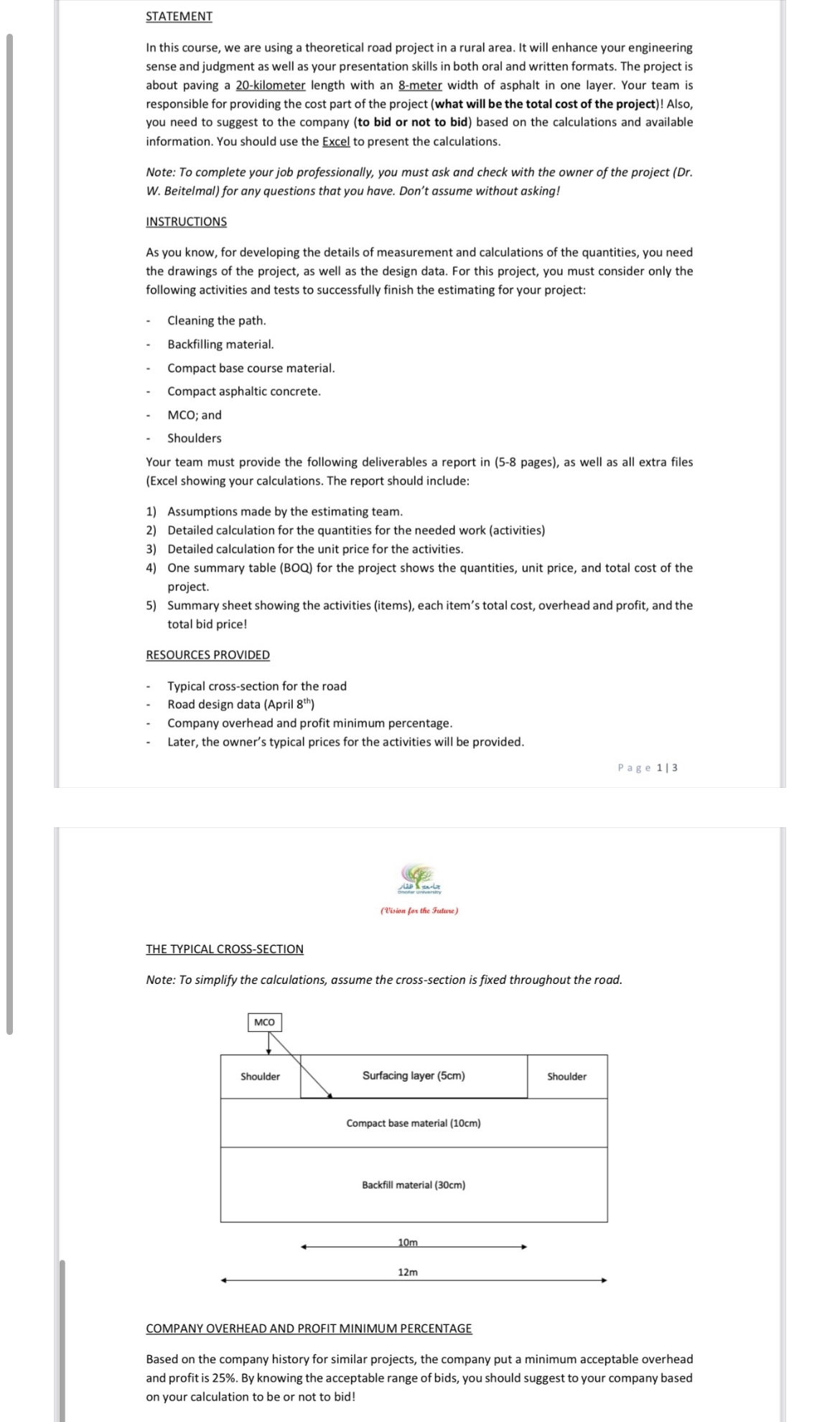 STATEMENT In this course, we are using a