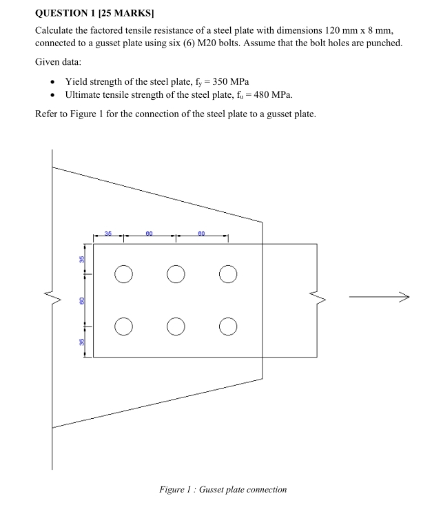 QUESTION 1 [ 2 5 MARKS ] Calculate the factored