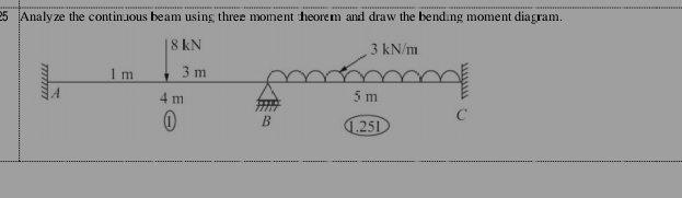 2 5 Analyze the contin _ ous beam using three