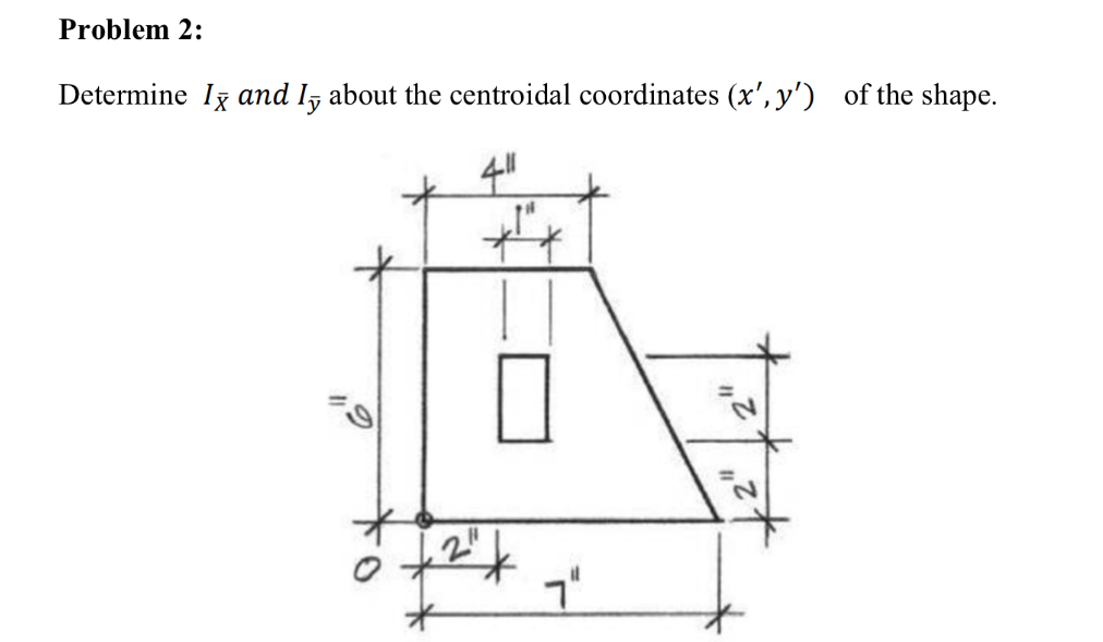 Problem 2 : Determine I x and I ? b a r ( y )