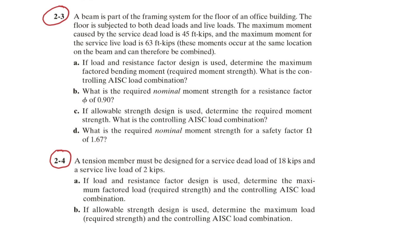 2 - 3 . A beam is part of the framing system for