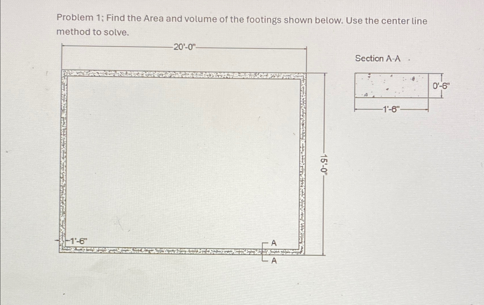 Problem 1 ; Find the Area and volume of the