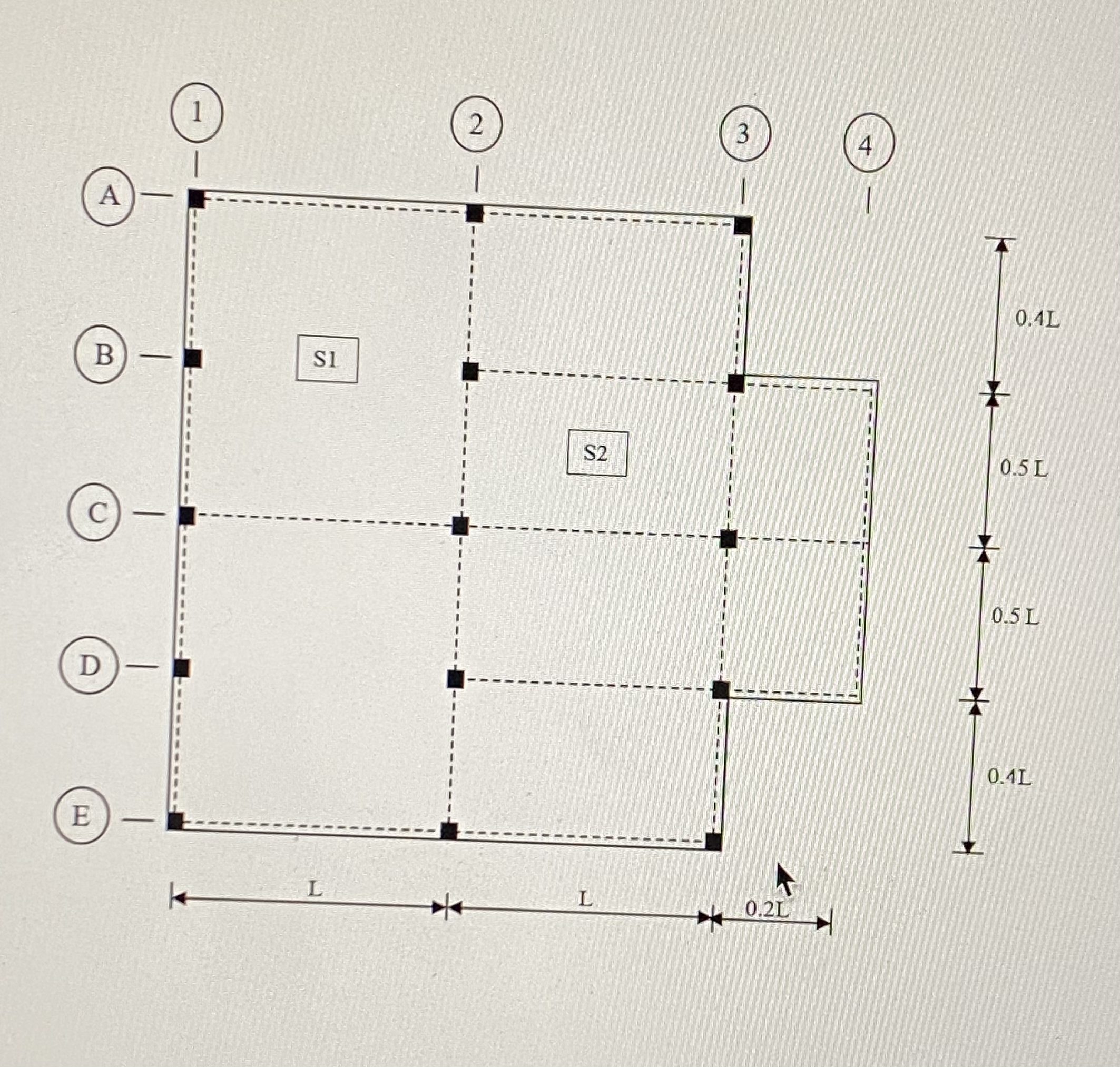 Synopsis The structural floor plan of a 4 - story