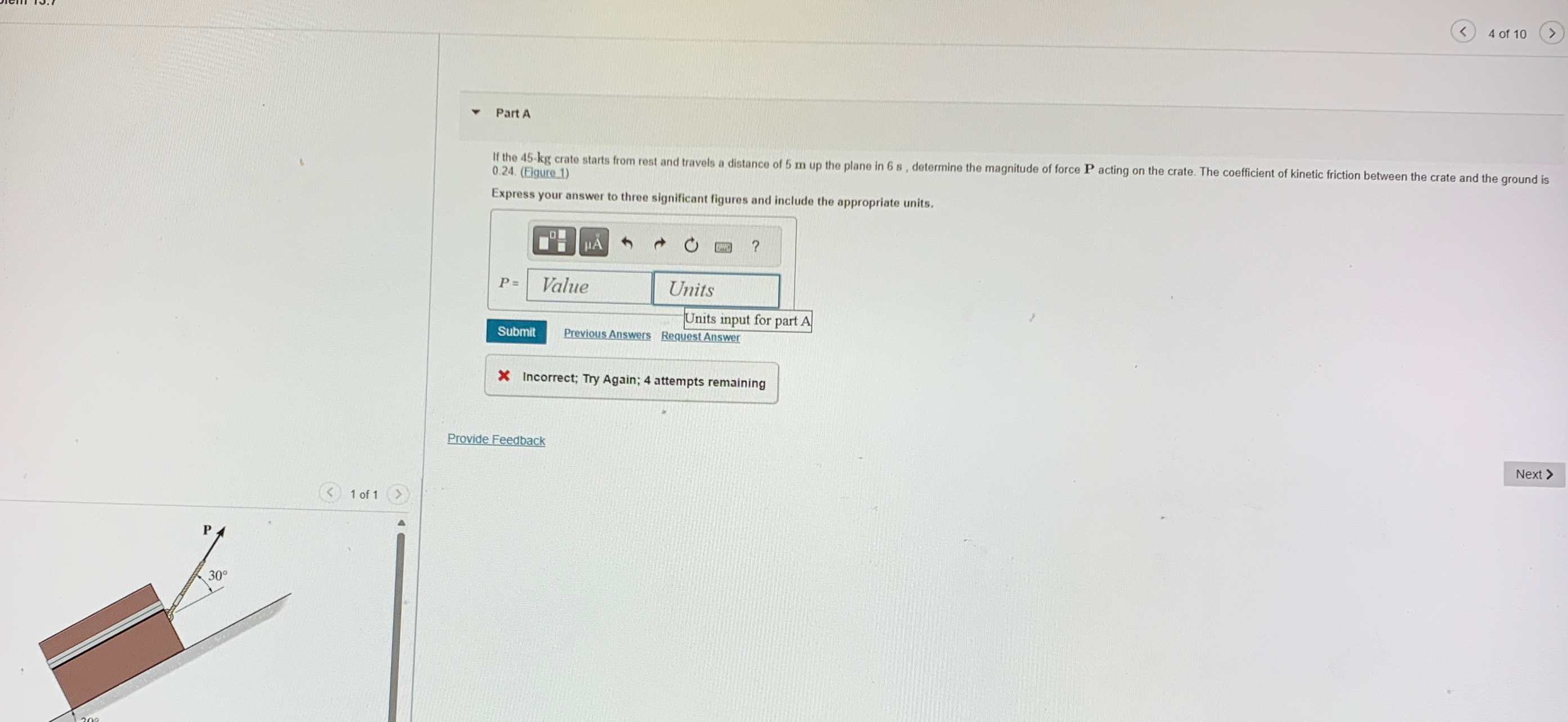 4 of 1 0 Part A 0 . 2 4 . ( Figure 1 ) Express