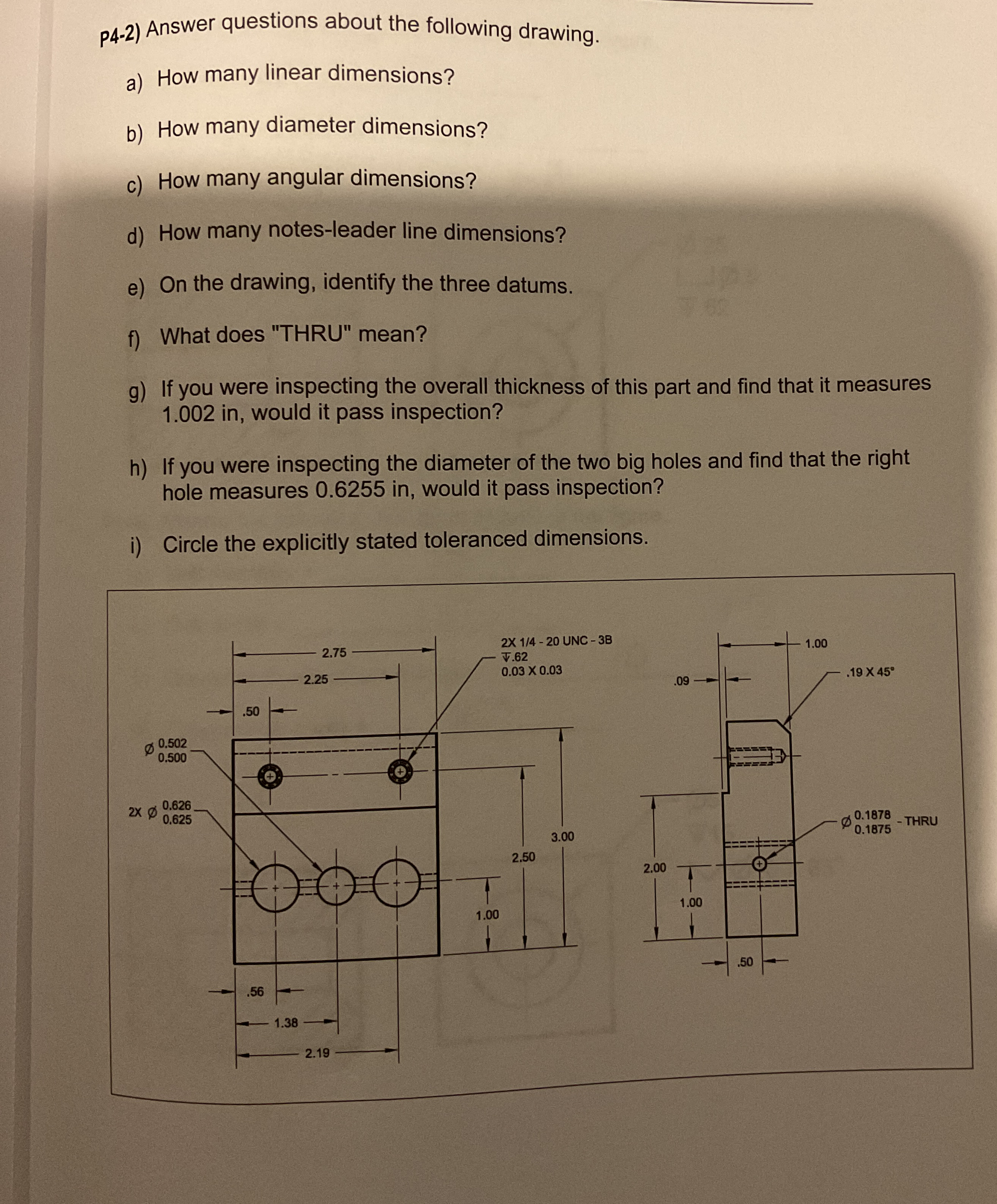 p 4 - 2 ) Answer questions about the following