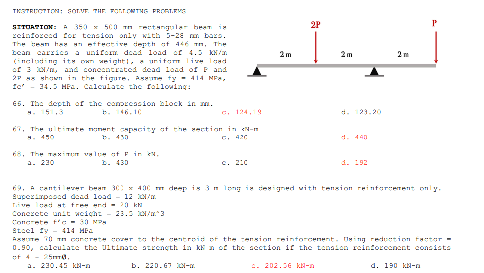 INSTRUCTION: SOLVE THE FOLLOWING PROBLEMS