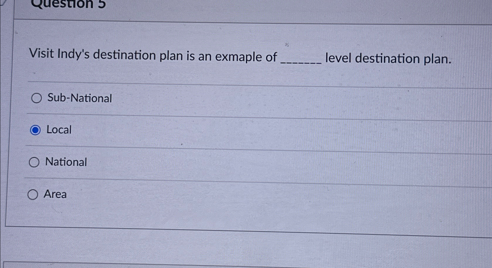 Visit Indy's destination plan is an exmaple of