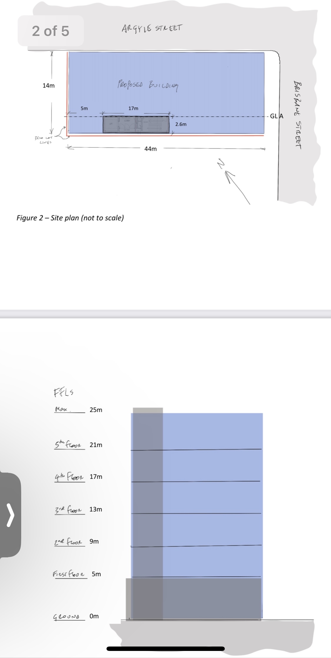 2 of 5 ARGYIE STREET Figure 2 - Site plan ( not