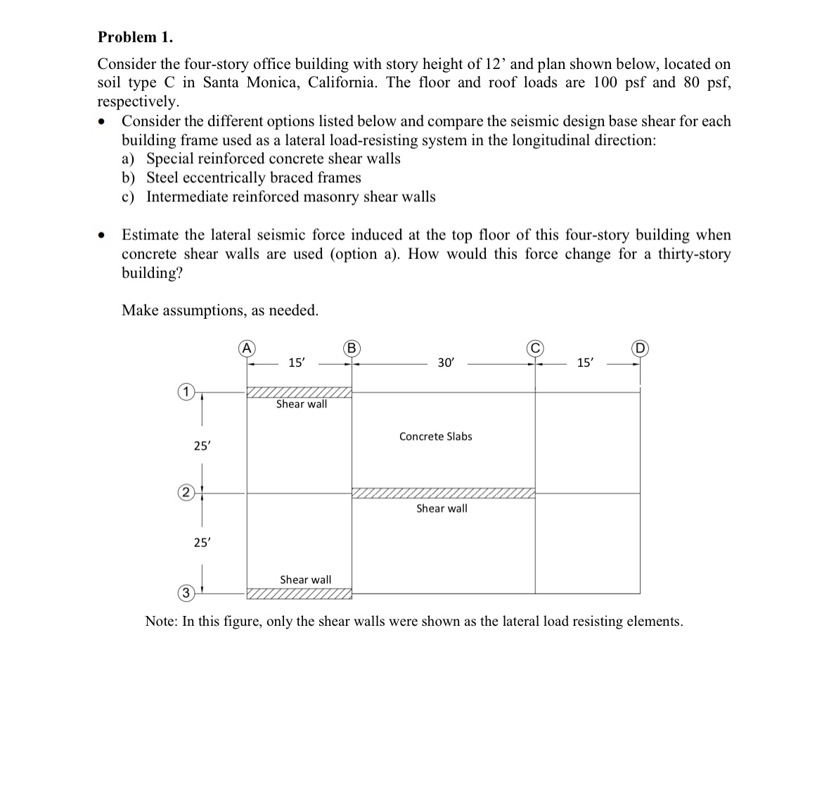 Problem 1 . Consider the four - story office