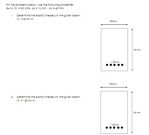 For the problems below, use the following