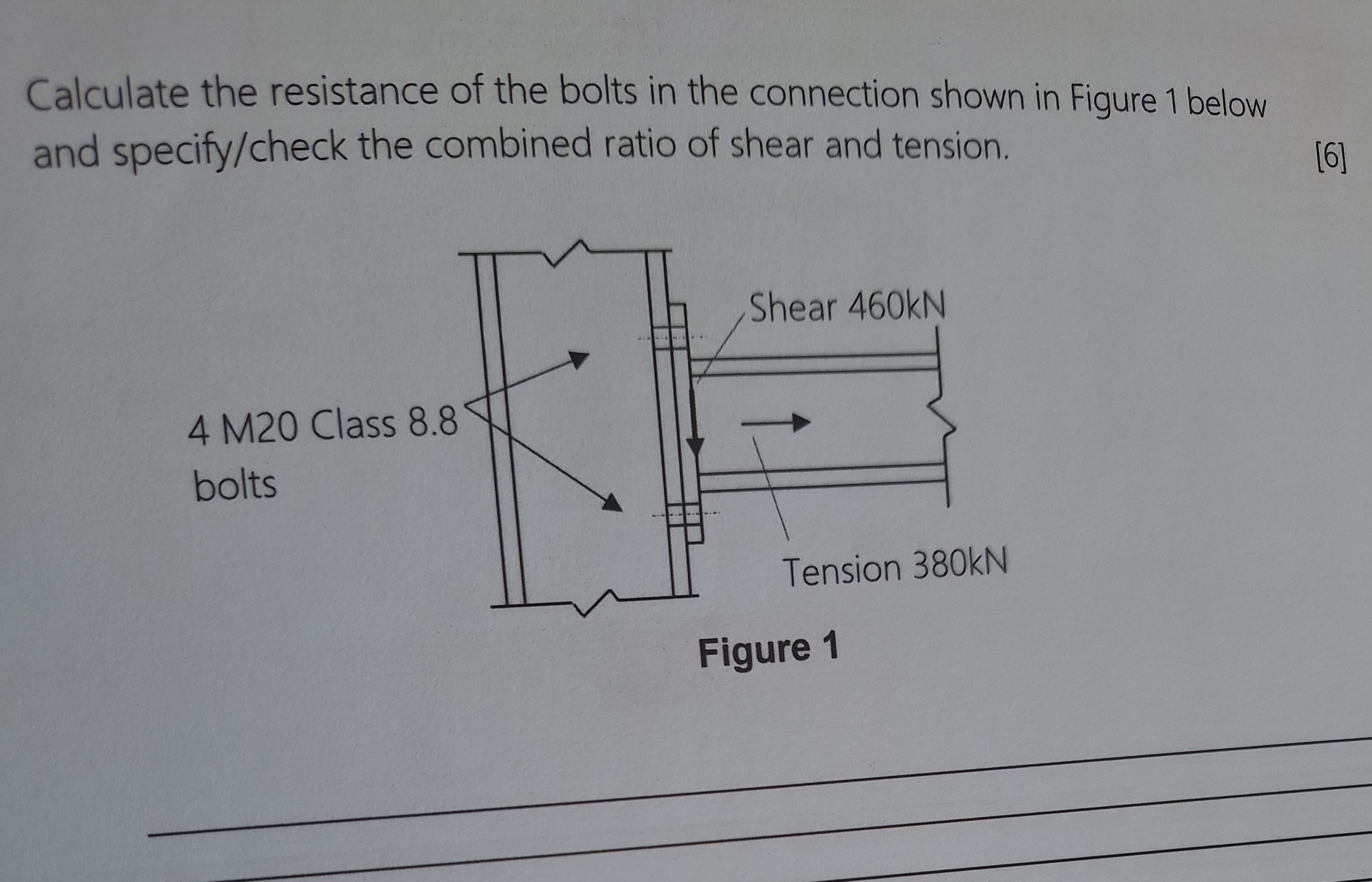 Two plate girders, A & B with reactions at