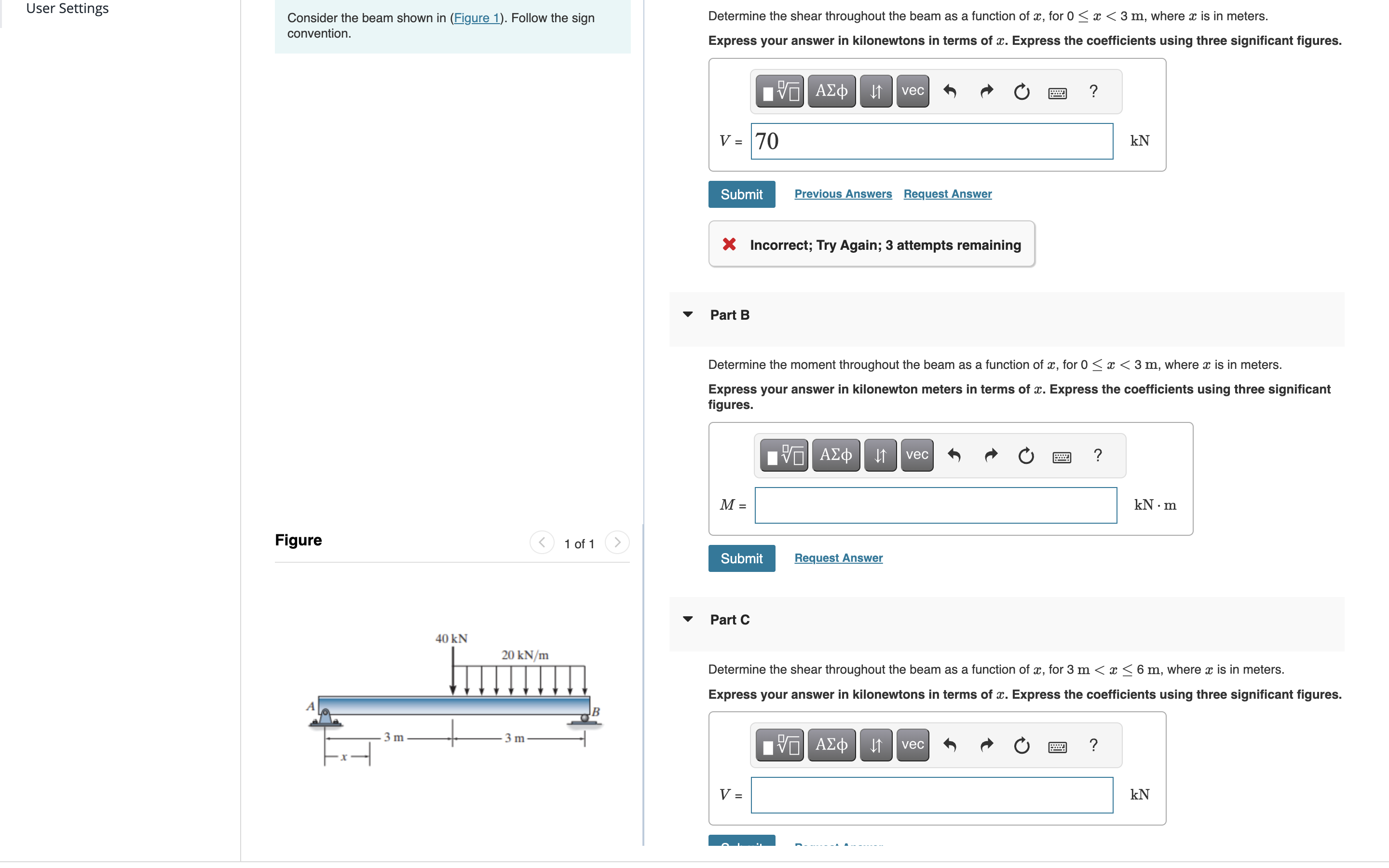 Consider the beam shown in ( Figure 1 ) . Follow