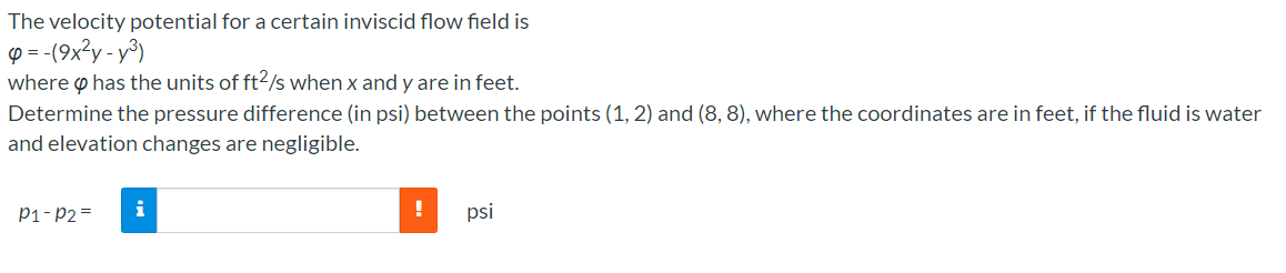The velocity potential for a certain inviscid