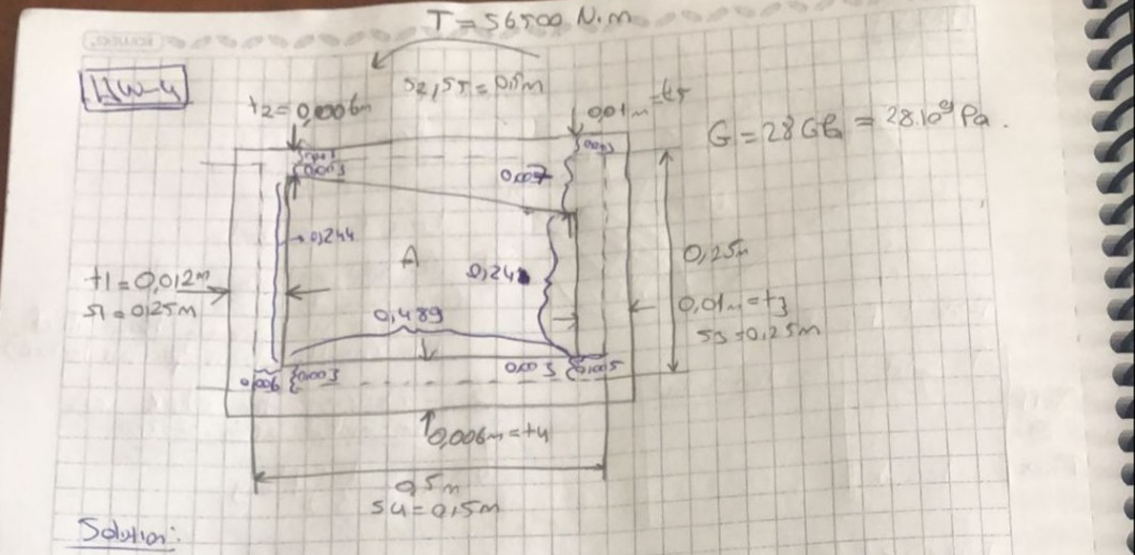 T = 5 6 5 0 0 N * m 1 6 - 4 Solotion: