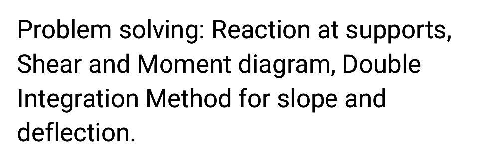( a ) Problem solving: Reaction at supports,
