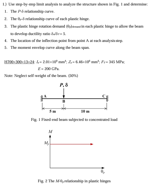 1 . ) Use step - by - step limit analysis to