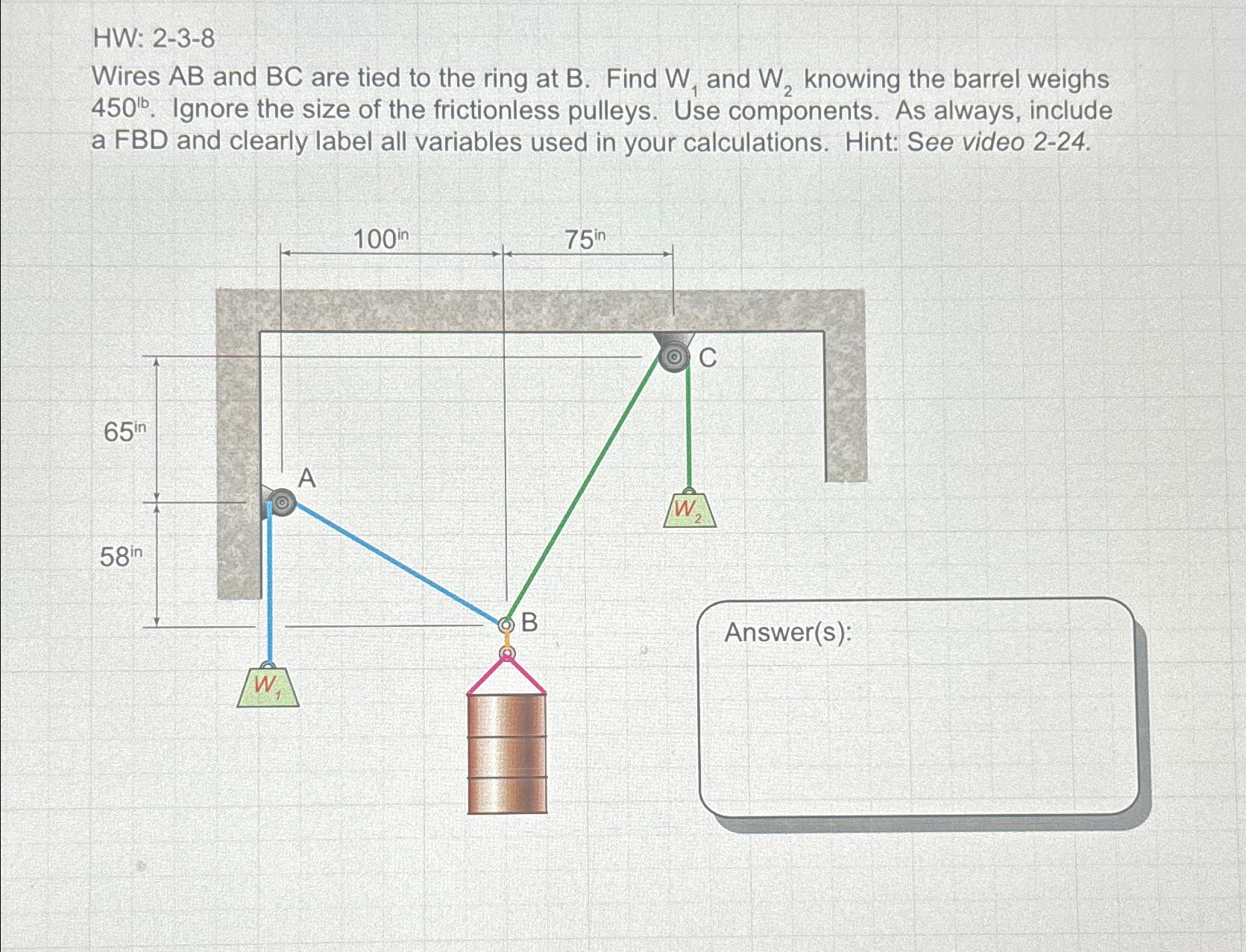 HW: 2 - 3 - 8 Wires A B and B C are tied to the