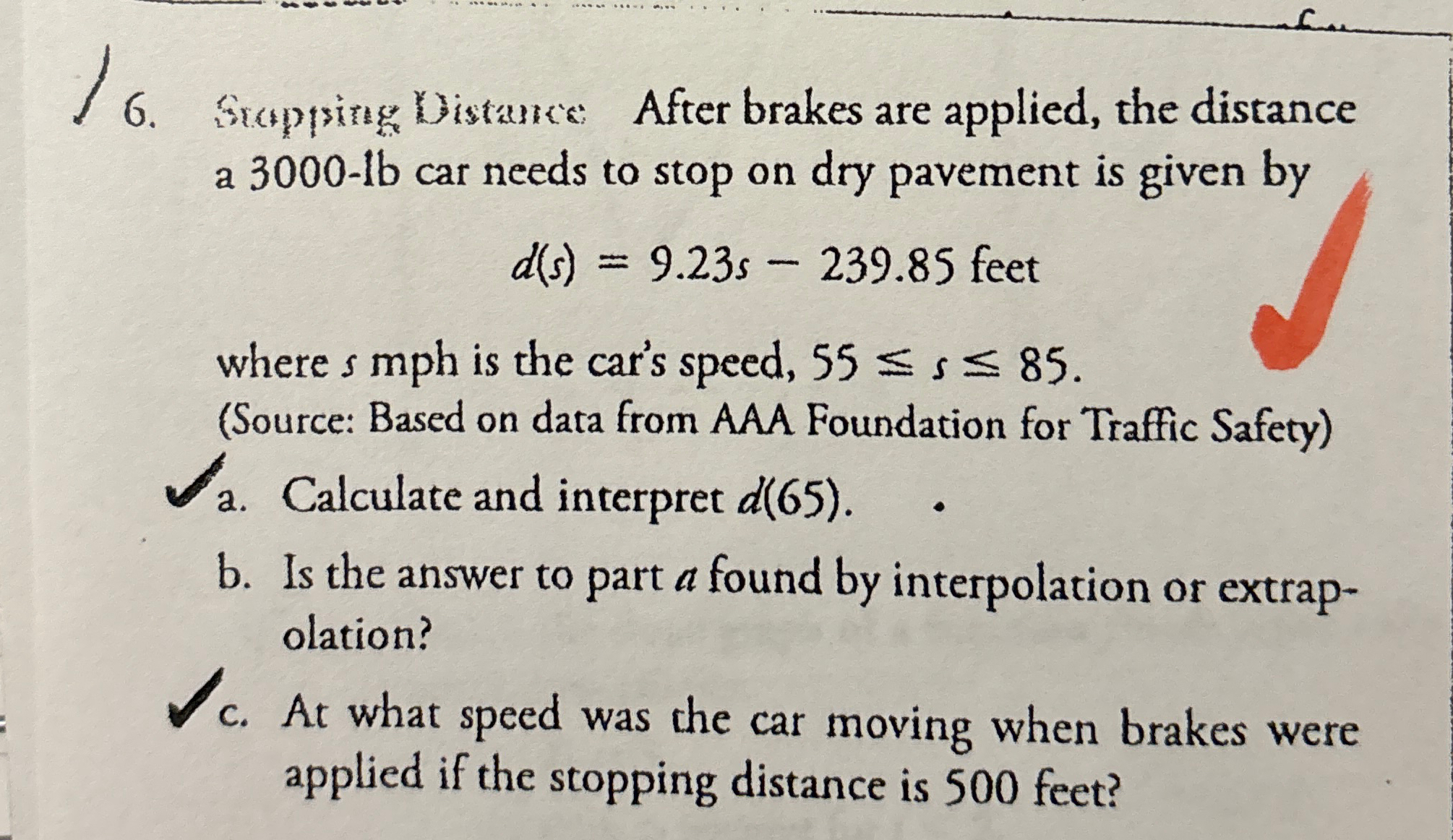 Surpping Wistauce After brakes are applied, the