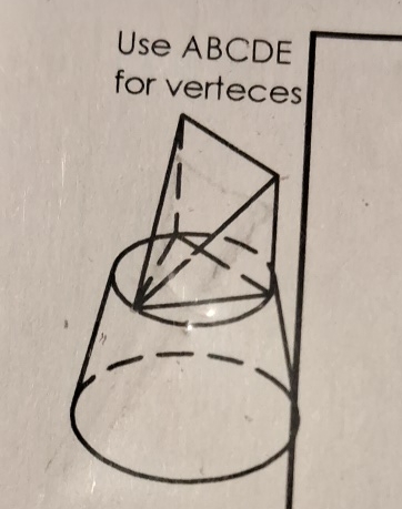 Use ABCDE for verteces