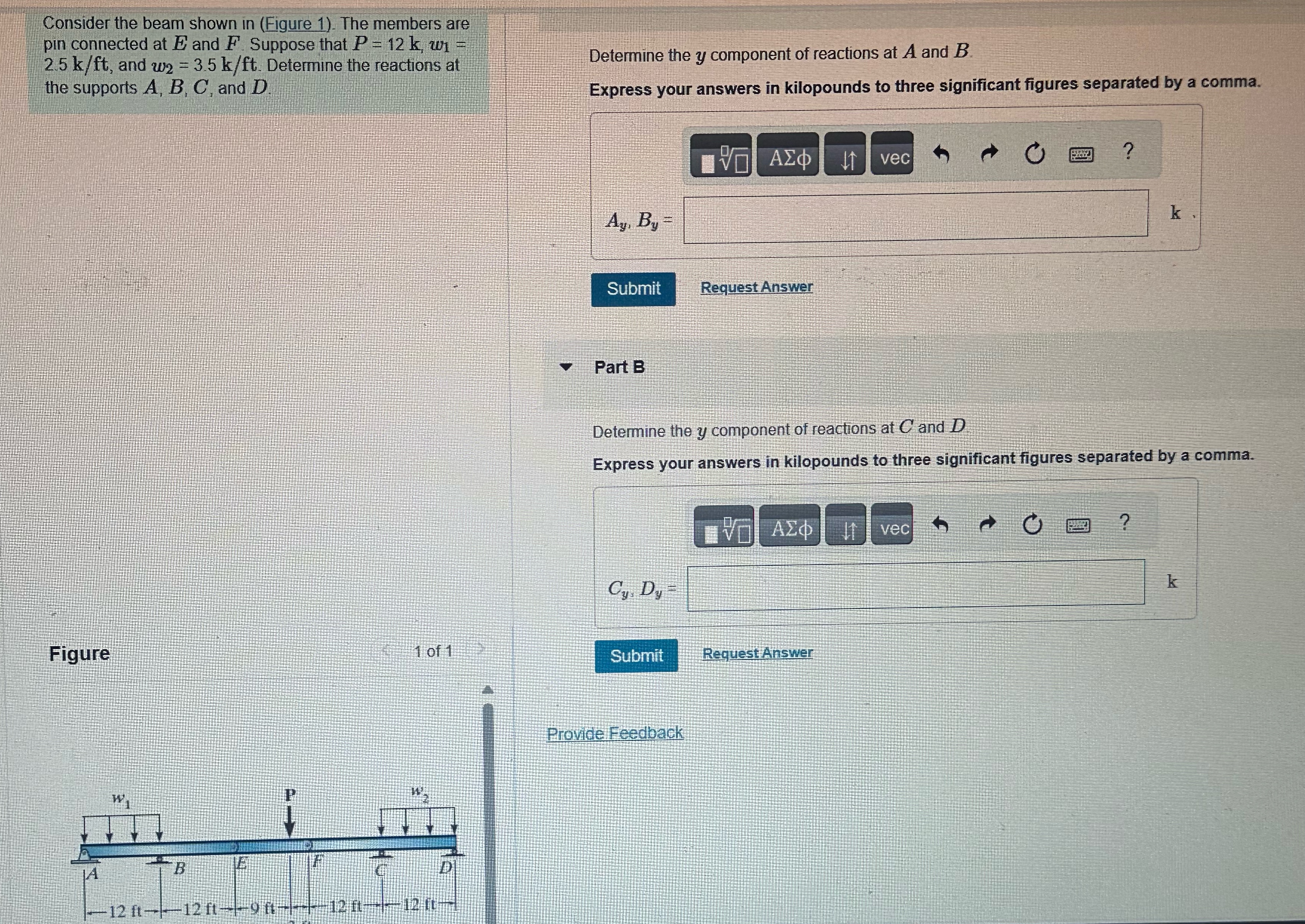 Consider the beam shown in ( Figure 1 ) . The